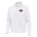 San Francisco 49ers Antigua White Twist Quarter-Zip Pullover Jacket