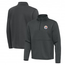 Pittsburgh Steelers Antigua Pewter Twist Quarter-Zip Pullover Jacket