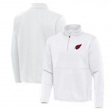 Arizona Cardinals Antigua White Twist Quarter-Zip Pullover Jacket