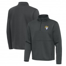 Los Angeles Rams Antigua Twist Quarter-Zip Pullover Jacket - Pewter