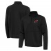 Arizona Cardinals Antigua Black Twist Quarter-Zip Pullover Jacket