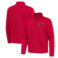 Arizona Cardinals Antigua Red Twist Quarter-Zip Pullover Jacket