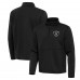 Las Vegas Raiders Antigua Black Twist Quarter-Zip Pullover Jacket