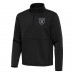 Las Vegas Raiders Antigua Black Twist Quarter-Zip Pullover Jacket