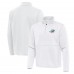 Miami Dolphins Antigua White Twist Quarter-Zip Pullover Jacket