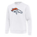 Свитшот Denver Broncos Antigua White Relevant Lightweight Pullover