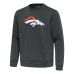 Свитшот Denver Broncos Antigua Pewter Relevant Lightweight Pullover