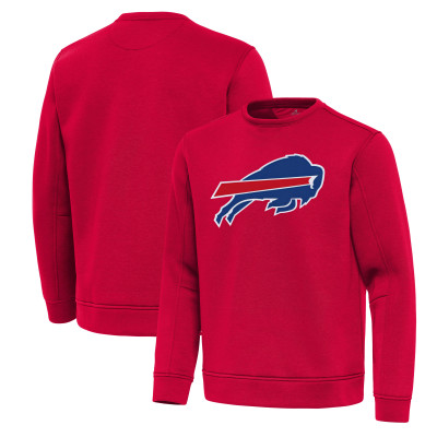 Свитшот Buffalo Bills Antigua Red Relevant Lightweight Pullover