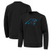Свитшот Carolina Panthers Antigua Black Relevant Lightweight Pullover Свитшот Carolina Panthers Antigua Black Relevant Lightweight Pullover