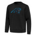 Свитшот Carolina Panthers Antigua Black Relevant Lightweight Pullover