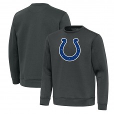 Indianapolis Colts Antigua Pewter Relevant Lightweight Pullover Sweatshirt