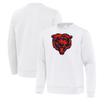 Свитшот Chicago Bears Antigua White Relevant Lightweight Pullover