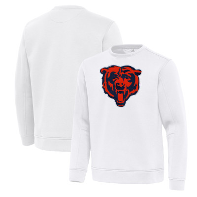 Свитшот Chicago Bears Antigua White Relevant Lightweight Pullover