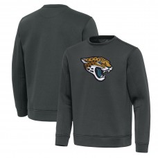 Jacksonville Jaguars Antigua Pewter Relevant Lightweight Pullover Sweatshirt