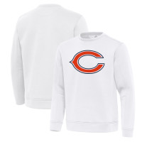 Свитшот Chicago Bears Antigua White Relevant Lightweight Pullover