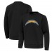 Los Angeles Chargers Antigua Black Relevant Lightweight Pullover Sweatshirt
