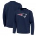 New England Patriots Antigua Navy Relevant Lightweight Pullover Sweatshirt