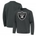 Las Vegas Raiders Antigua Pewter Relevant Lightweight Pullover Sweatshirt