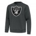 Las Vegas Raiders Antigua Pewter Relevant Lightweight Pullover Sweatshirt