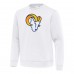 Los Angeles Rams Antigua Relevant Lightweight Pullover Sweatshirt - White