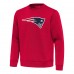 New England Patriots Antigua Red Relevant Lightweight Pullover Sweatshirt