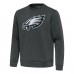 Philadelphia Eagles Antigua Relevant Lightweight Pullover Sweatshirt - Pewter