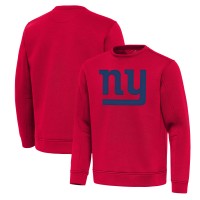 New York Giants Antigua Red Relevant Lightweight Pullover Sweatshirt