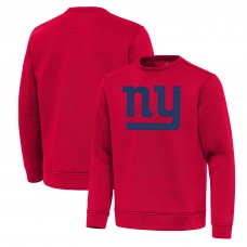 New York Giants Antigua Red Relevant Lightweight Pullover Sweatshirt