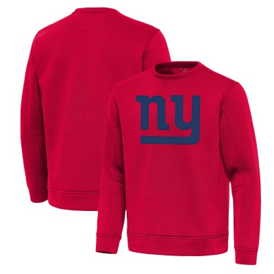 New York Giants Antigua Red Relevant Lightweight Pullover Sweatshirt