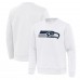 Seattle Seahawks Antigua White Relevant Lightweight Pullover Sweatshirt