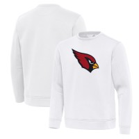 Arizona Cardinals Antigua White Relevant Lightweight Pullover Sweatshirt