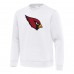 Arizona Cardinals Antigua White Relevant Lightweight Pullover Sweatshirt
