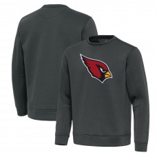 Arizona Cardinals Antigua Pewter Relevant Lightweight Pullover Sweatshirt