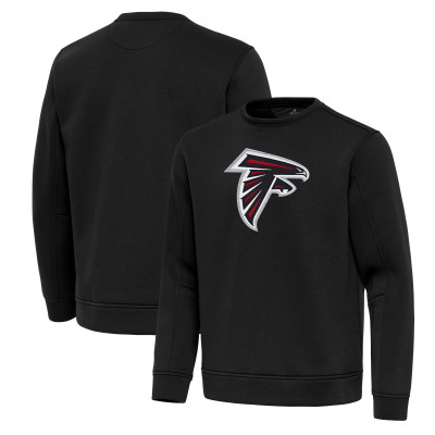 Свитшот Atlanta Falcons Antigua Black Relevant Lightweight Pullover