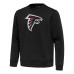 Свитшот Atlanta Falcons Antigua Black Relevant Lightweight Pullover