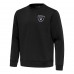 Las Vegas Raiders Antigua Black Relevant Lightweight Pullover Sweatshirt