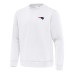 New England Patriots Antigua White Relevant Lightweight Pullover Sweatshirt