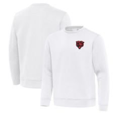Свитшот Chicago Bears Antigua White Relevant Lightweight Pullover Свитшот Chicago Bears Antigua White Relevant Lightweight Pullover