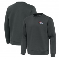 Denver Broncos Antigua Pewter Relevant Lightweight Pullover Sweatshirt