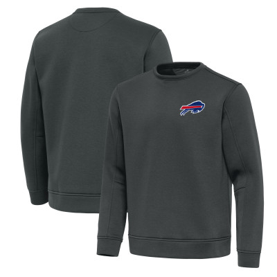 Свитшот Buffalo Bills Antigua Pewter Relevant Lightweight Pullover