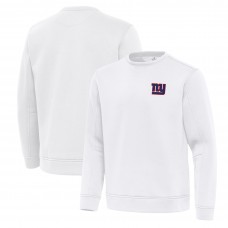 New York Giants Antigua White Relevant Lightweight Pullover Sweatshirt