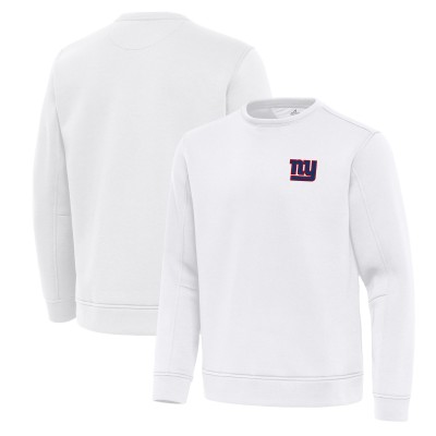 New York Giants Antigua White Relevant Lightweight Pullover Sweatshirt