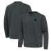Свитшот Carolina Panthers Antigua Pewter Relevant Lightweight Pullover Свитшот Carolina Panthers Antigua Pewter Relevant Lightweight Pullover