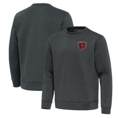 Свитшот Chicago Bears Antigua Pewter Relevant Lightweight Pullover