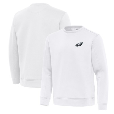 Philadelphia Eagles Antigua Relevant Lightweight Pullover Sweatshirt - White