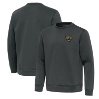 Jacksonville Jaguars Antigua Pewter Relevant Lightweight Pullover Sweatshirt