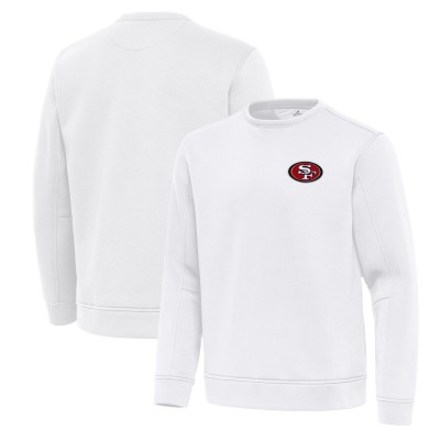 San Francisco 49ers Antigua White Relevant Lightweight Pullover Sweatshirt