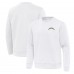 Los Angeles Chargers Antigua White Relevant Lightweight Pullover Sweatshirt