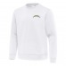 Los Angeles Chargers Antigua White Relevant Lightweight Pullover Sweatshirt