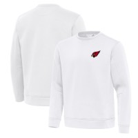 Arizona Cardinals Antigua White Relevant Lightweight Pullover Sweatshirt